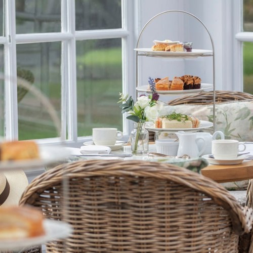 <p>AFTERNOON TEA IN THE CONSERVATORY</p>